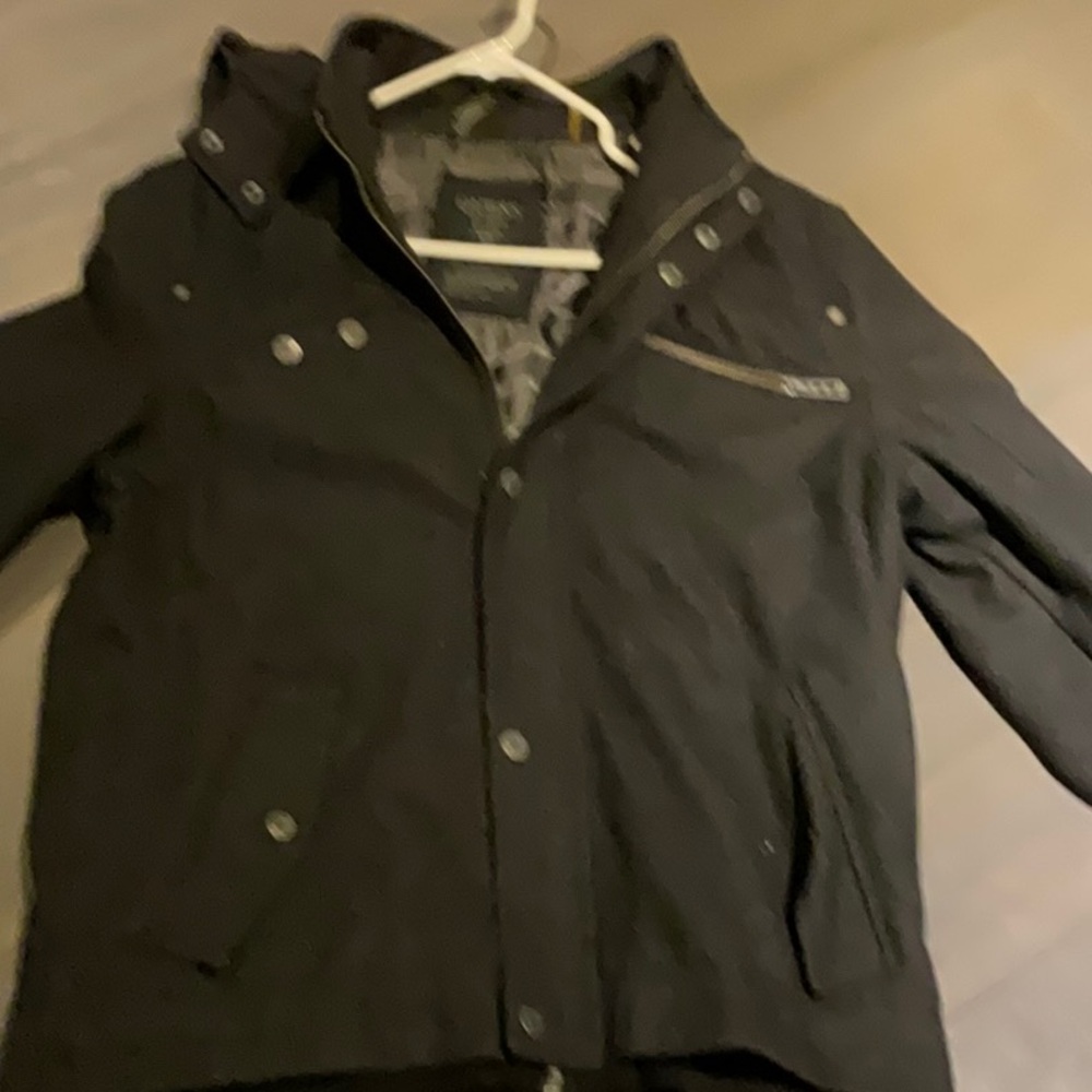 Black Jacket with Silver Accents